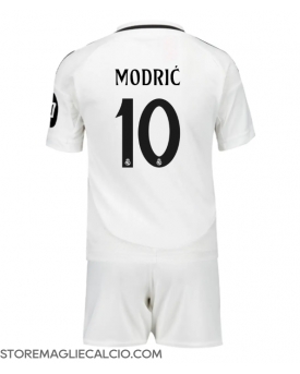 Real Madrid Luka Modric #10 Maglia Gara Casa Repliche 2024-25 Bambino
